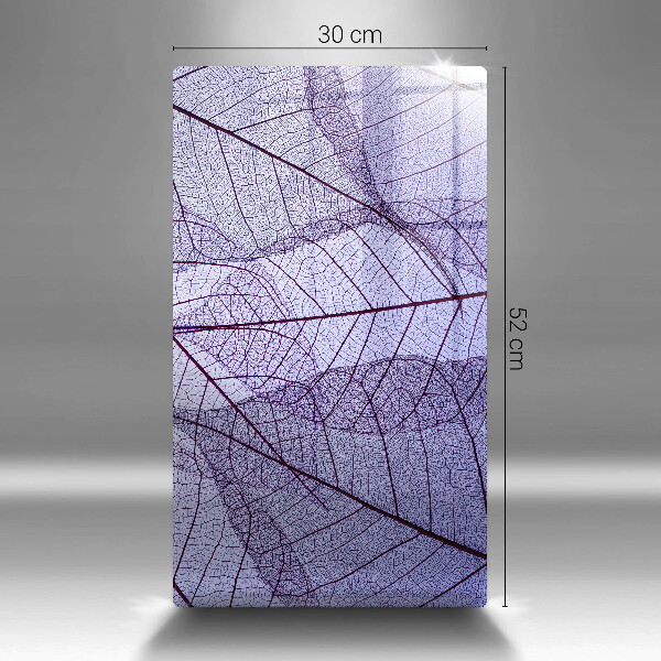 Zaščitna steklena plošča za štedilnik Listi z žilami