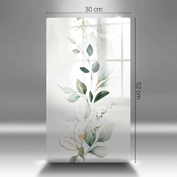Zaščitna steklena plošča za štedilnik Akvarelni listi