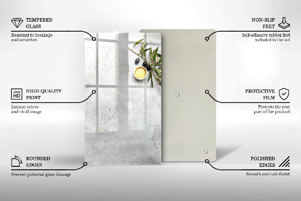Zaščitna plošča za štedilnik Olive na betonu