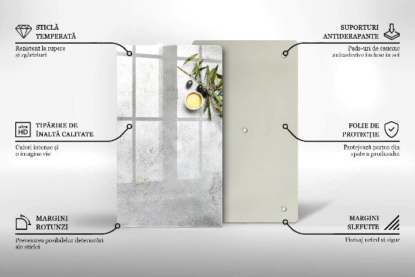 Zaščitna plošča za štedilnik Olive na betonu