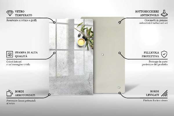 Zaščitna plošča za štedilnik Olive na betonu