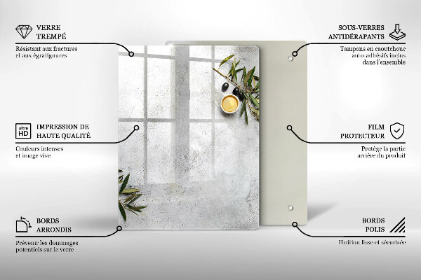 Zaščitna plošča za štedilnik Olive na betonu