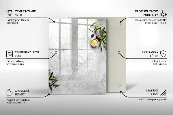 Zaščitna plošča za štedilnik Olive na betonu