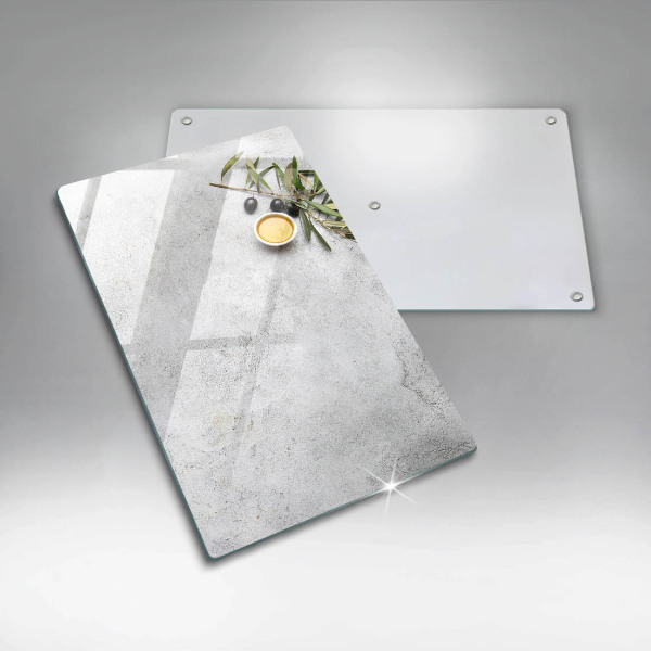 Zaščitna plošča za štedilnik Olive na betonu