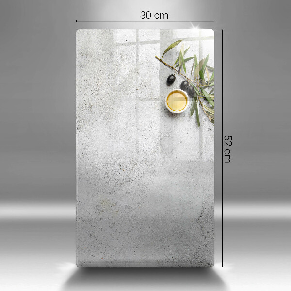 Zaščitna plošča za štedilnik Olive na betonu