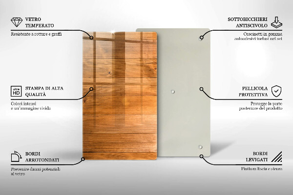 Zaščitna plošča za štedilnik Lesene deske