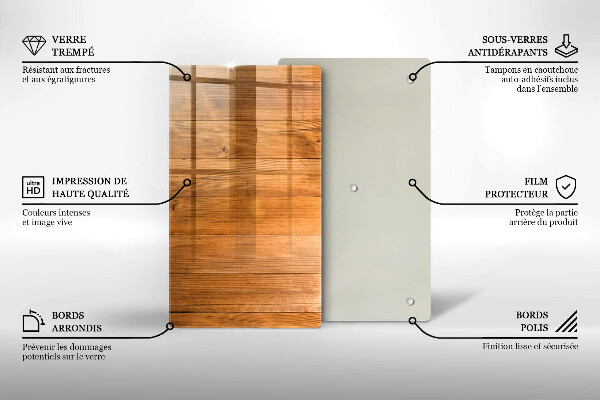 Zaščitna plošča za štedilnik Lesene deske