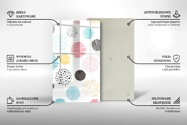 Zaščitna plošča za štedilnik Poslikane oblike