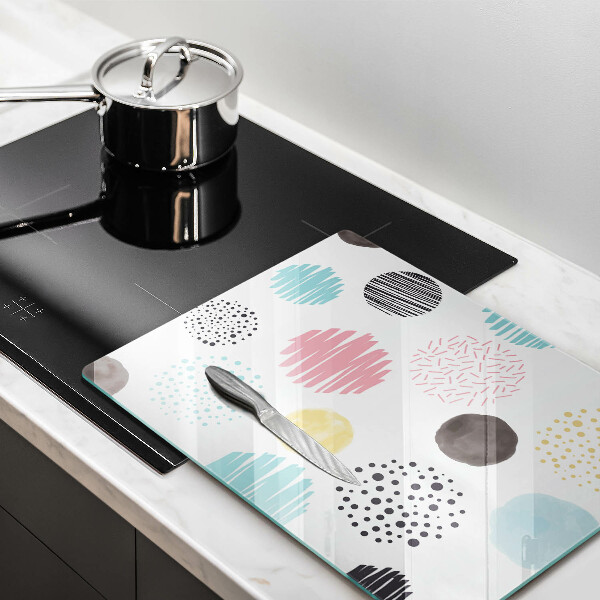 Zaščitna plošča za štedilnik Poslikane oblike