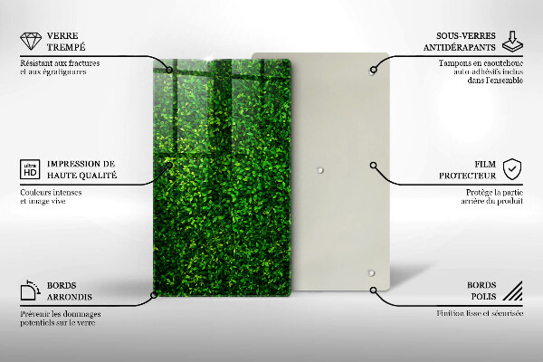 Zaščitna plošča za štedilnik Rastlina z majhnimi listi