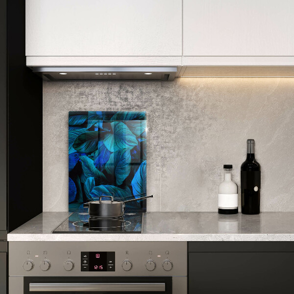 Zaščitna plošča za štedilnik Listi vegetacije v džungli