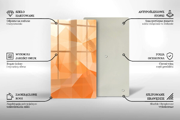 Zaščitna plošča za štedilnik Geometrijsko ozadje