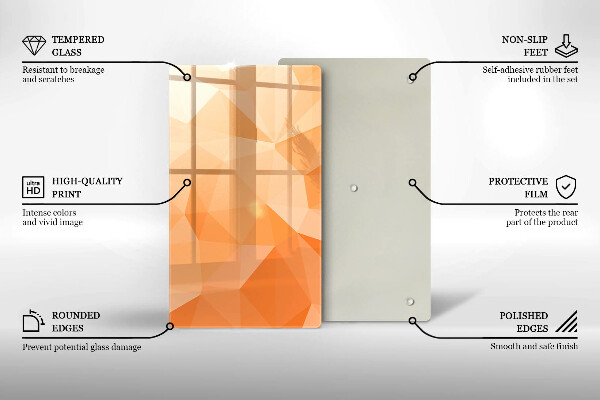 Zaščitna plošča za štedilnik Geometrijsko ozadje