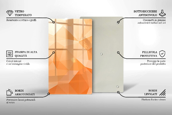 Zaščitna plošča za štedilnik Geometrijsko ozadje