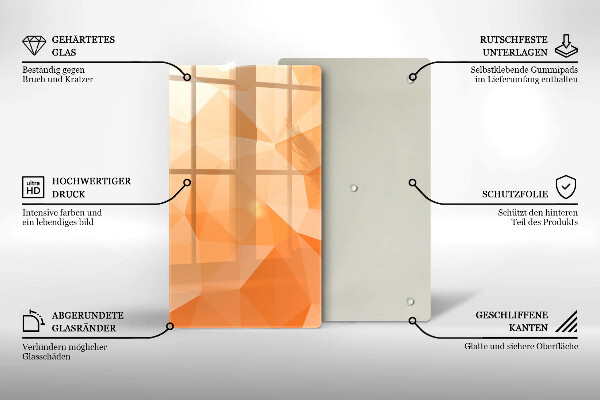 Zaščitna plošča za štedilnik Geometrijsko ozadje