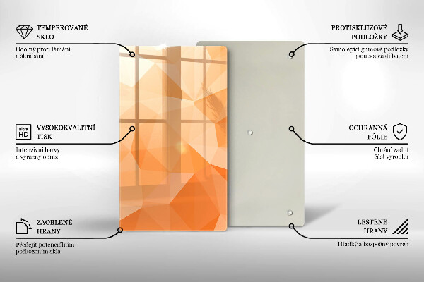 Zaščitna plošča za štedilnik Geometrijsko ozadje