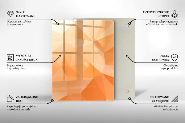 Zaščitna plošča za štedilnik Geometrijsko ozadje