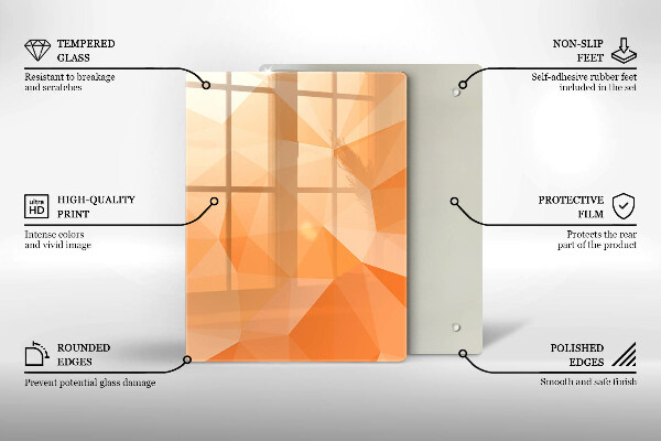 Zaščitna plošča za štedilnik Geometrijsko ozadje