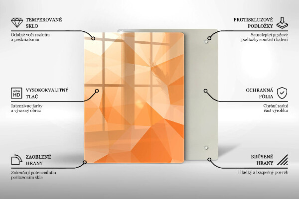Zaščitna plošča za štedilnik Geometrijsko ozadje