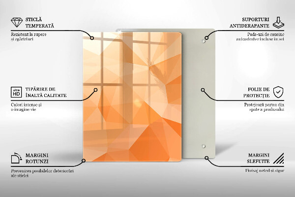 Zaščitna plošča za štedilnik Geometrijsko ozadje