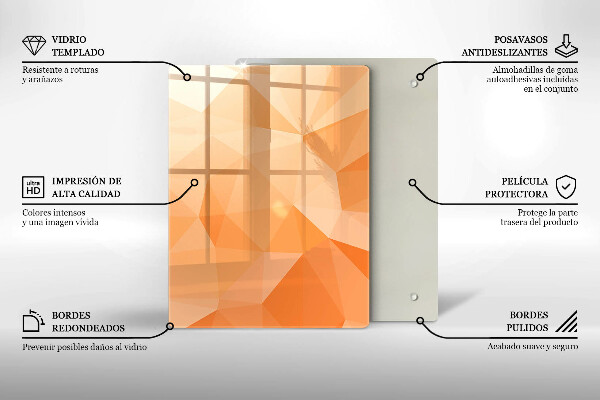 Zaščitna plošča za štedilnik Geometrijsko ozadje