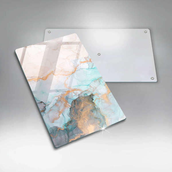 Zaščitna plošča za štedilnik Marmorna abstrakcija