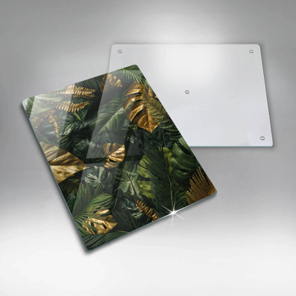 Zaščitna plošča za štedilnik Zlati listi monstere