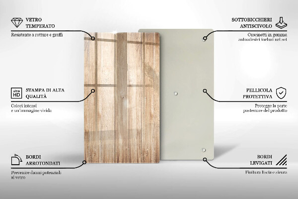Zaščitna plošča za štedilnik Lesene deske