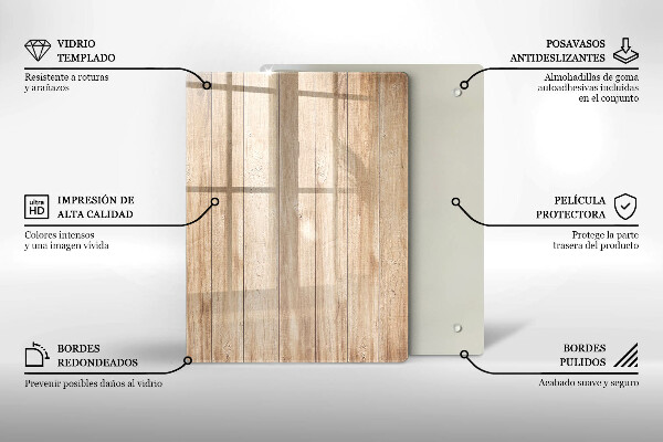 Zaščitna plošča za štedilnik Lesene deske