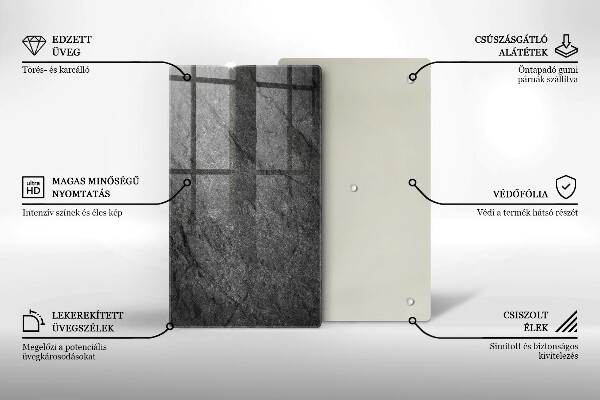 Zaščitna plošča za štedilnik Kamnita tekstura