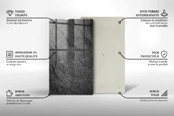 Zaščitna plošča za štedilnik Kamnita tekstura