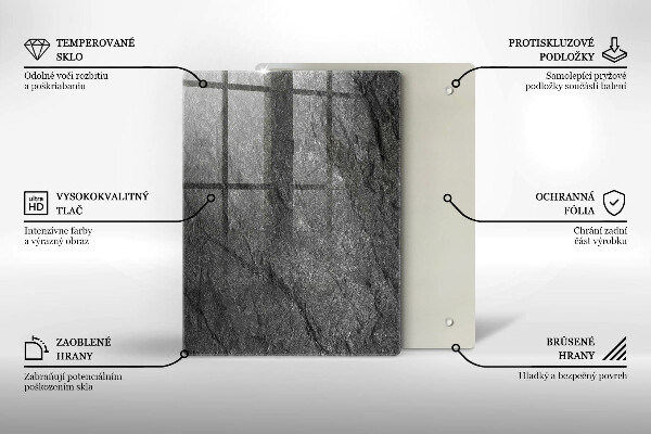 Zaščitna plošča za štedilnik Kamnita tekstura