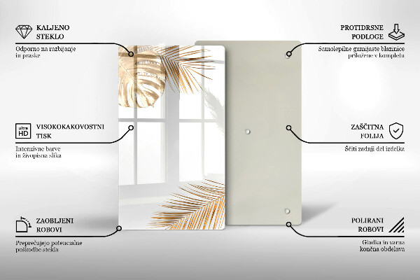 Zaščitna plošča za štedilnik Zlati listi