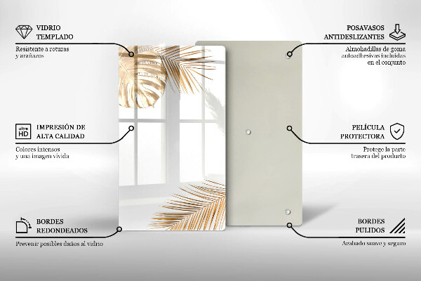 Zaščitna plošča za štedilnik Zlati listi