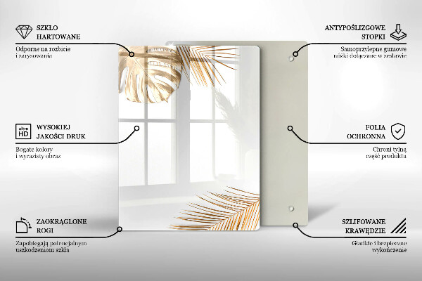 Zaščitna plošča za štedilnik Zlati listi