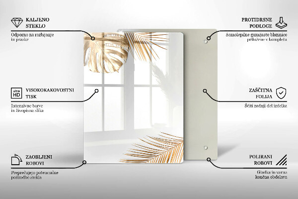 Zaščitna plošča za štedilnik Zlati listi