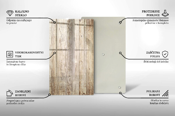 Zaščitna plošča za štedilnik Lesene deske