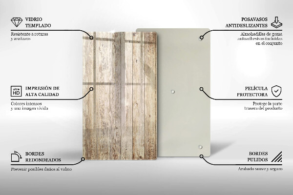 Zaščitna plošča za štedilnik Lesene deske