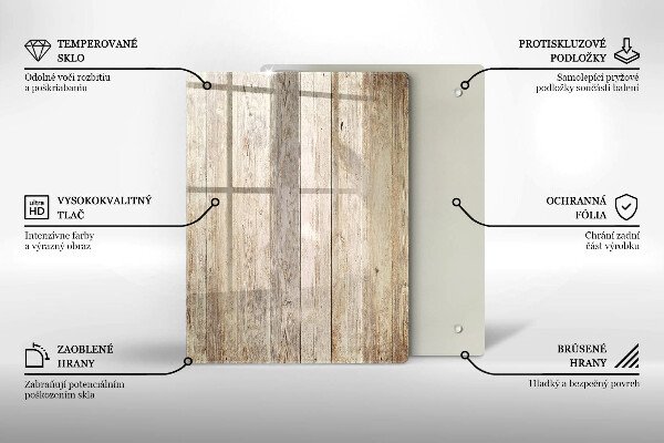 Zaščitna plošča za štedilnik Lesene deske