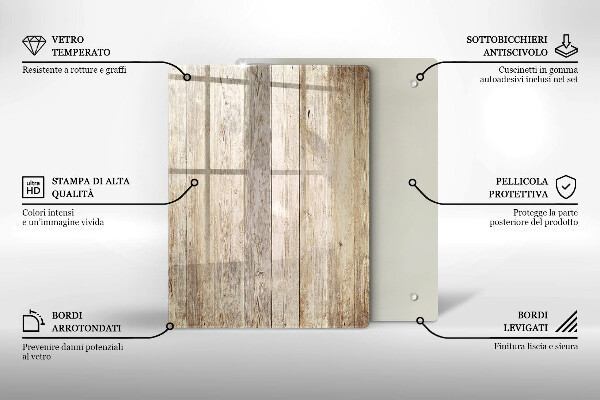 Zaščitna plošča za štedilnik Lesene deske