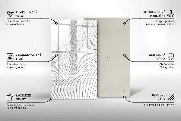 Zaščitna plošča za štedilnik Vzorec modernih linij