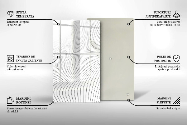 Zaščitna plošča za štedilnik Vzorec modernih linij