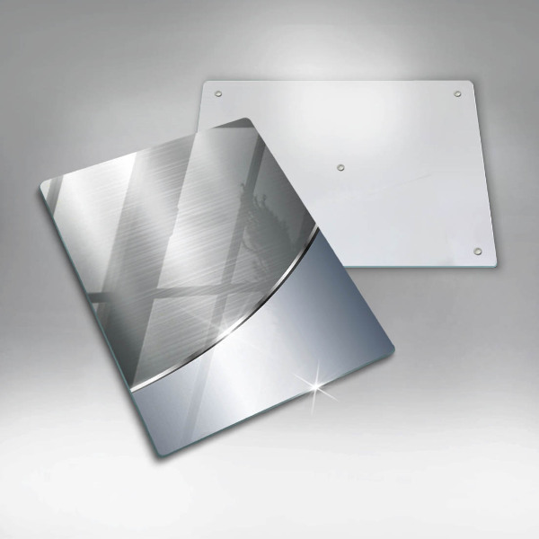 Zaščitna steklena plošča za štedilnik Kovinski abstraktni vzorec