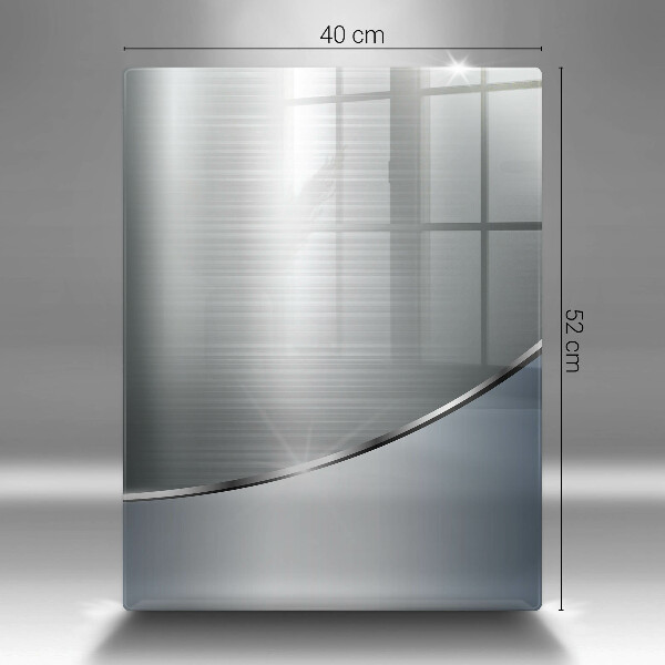 Zaščitna steklena plošča za štedilnik Kovinski abstraktni vzorec