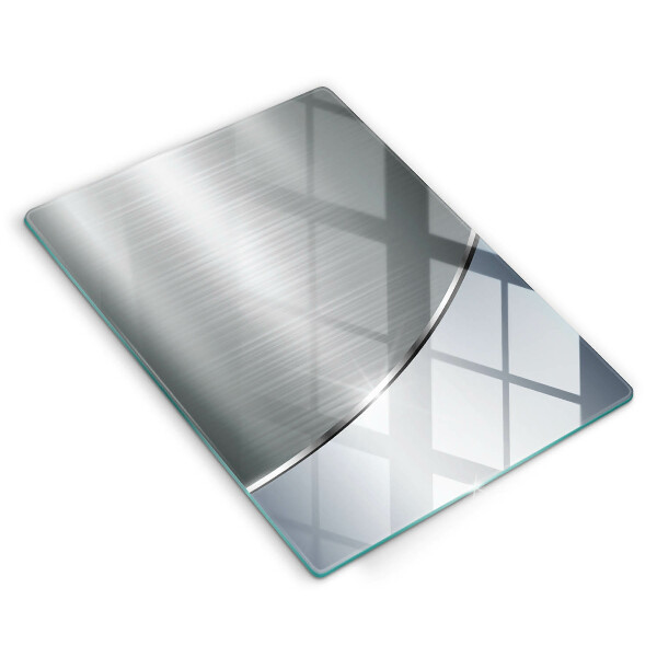 Zaščitna steklena plošča za štedilnik Kovinski abstraktni vzorec