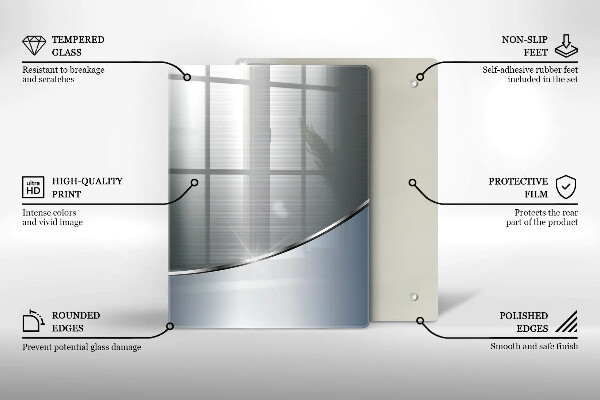 Zaščitna steklena plošča za štedilnik Kovinski abstraktni vzorec