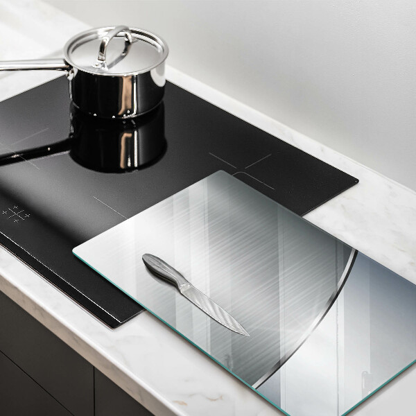 Zaščitna steklena plošča za štedilnik Kovinski abstraktni vzorec