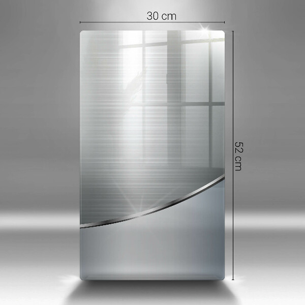 Zaščitna steklena plošča za štedilnik Kovinski abstraktni vzorec