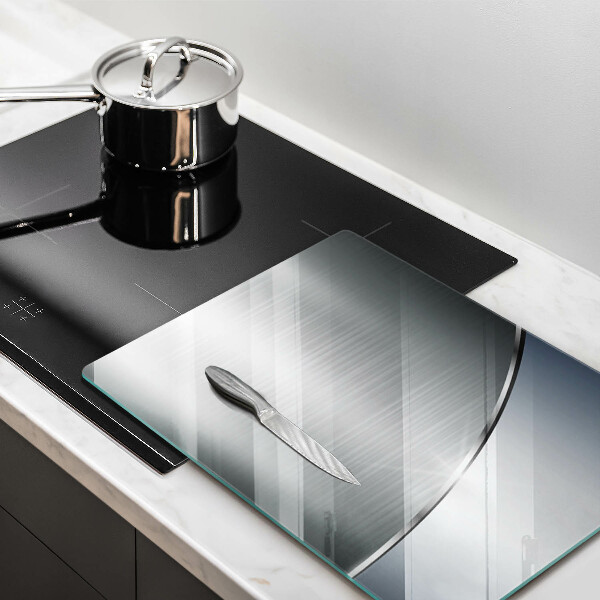 Zaščitna steklena plošča za štedilnik Kovinski abstraktni vzorec