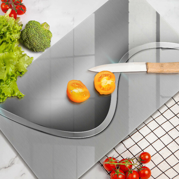 Zaščitna plošča za štedilnik Abstraktna srebrna kovina